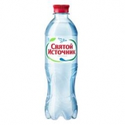 Вода "Святой Источник" 0,5 л с газом  (12 шт. в упак.)