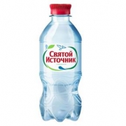 Вода "Святой Источник" 0,33 л с газом (12 шт. в упак.)