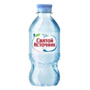 Вода "Святой Источник" 0,33 л без газа (12 шт. в упак.)