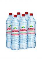 Вода "Горная Вершина" 1,5 л. с газом (6 шт в упак)