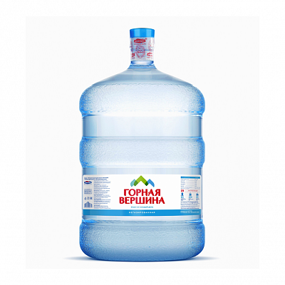 Скидка 7% на воду "Горная Вершина" 19 л
