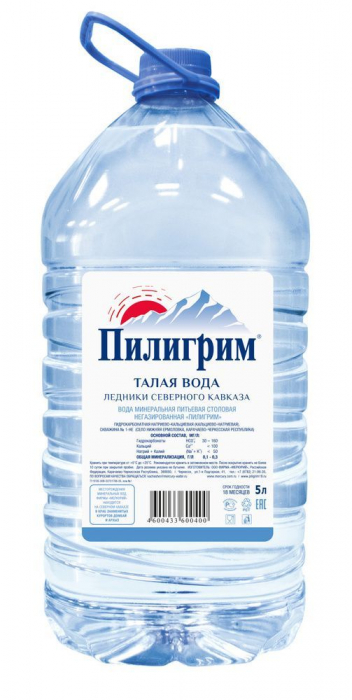 Упаковка воды "Пилигрим" 5 л (2 шт. в упак.), 251 руб./бут.