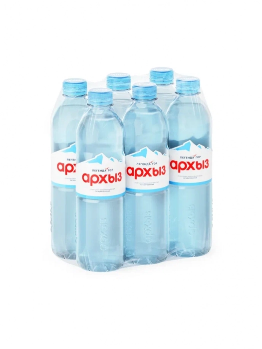 Вода "Легенда гор Архыз" 1 л без газа (6 шт. в упак.)