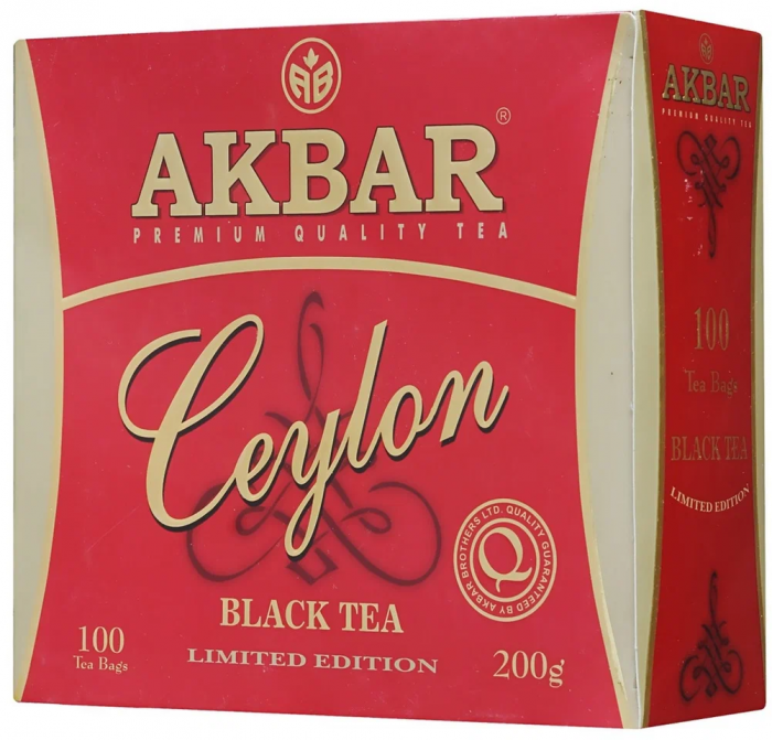 Akbar Ceylon (черный цейлонский) (100 пак.)
