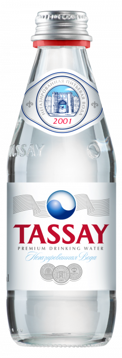 Минеральная вода «Tassay» 0,25 л (12 шт в упак) негаз стекло