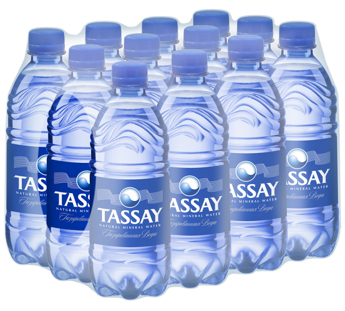 Минеральная вода «Tassay» 0,5 л (12 шт в упак) газ пэт