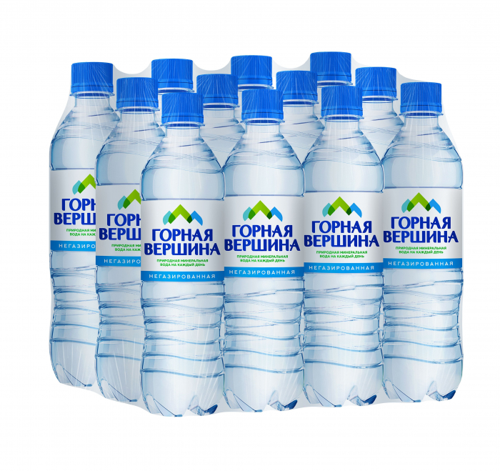 Вода "Горная Вершина" 0,5 л. без газа (12 шт в упак)