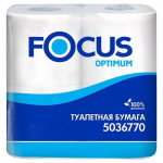 Туалетная бумага «Фокус Оптимум» двухслойная, 4 рулона