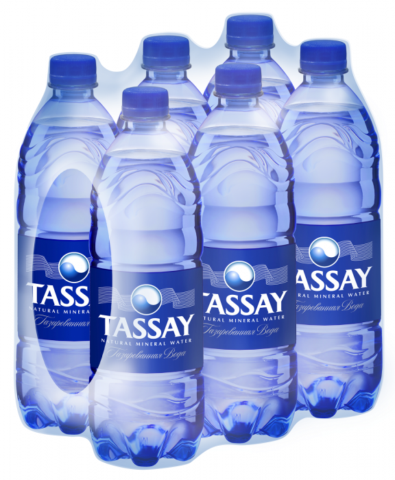 Минеральная вода «Tassay» 1 л (6 шт в упак) газ пэт