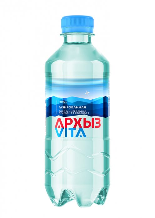 Архыз Vita 0,33 л ГАЗ пэт (12 шт. в упак.) минеральная природная столовая