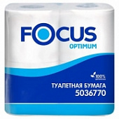 Туалетная бумага «Фокус Оптимум» двухслойная, 4 рулона
